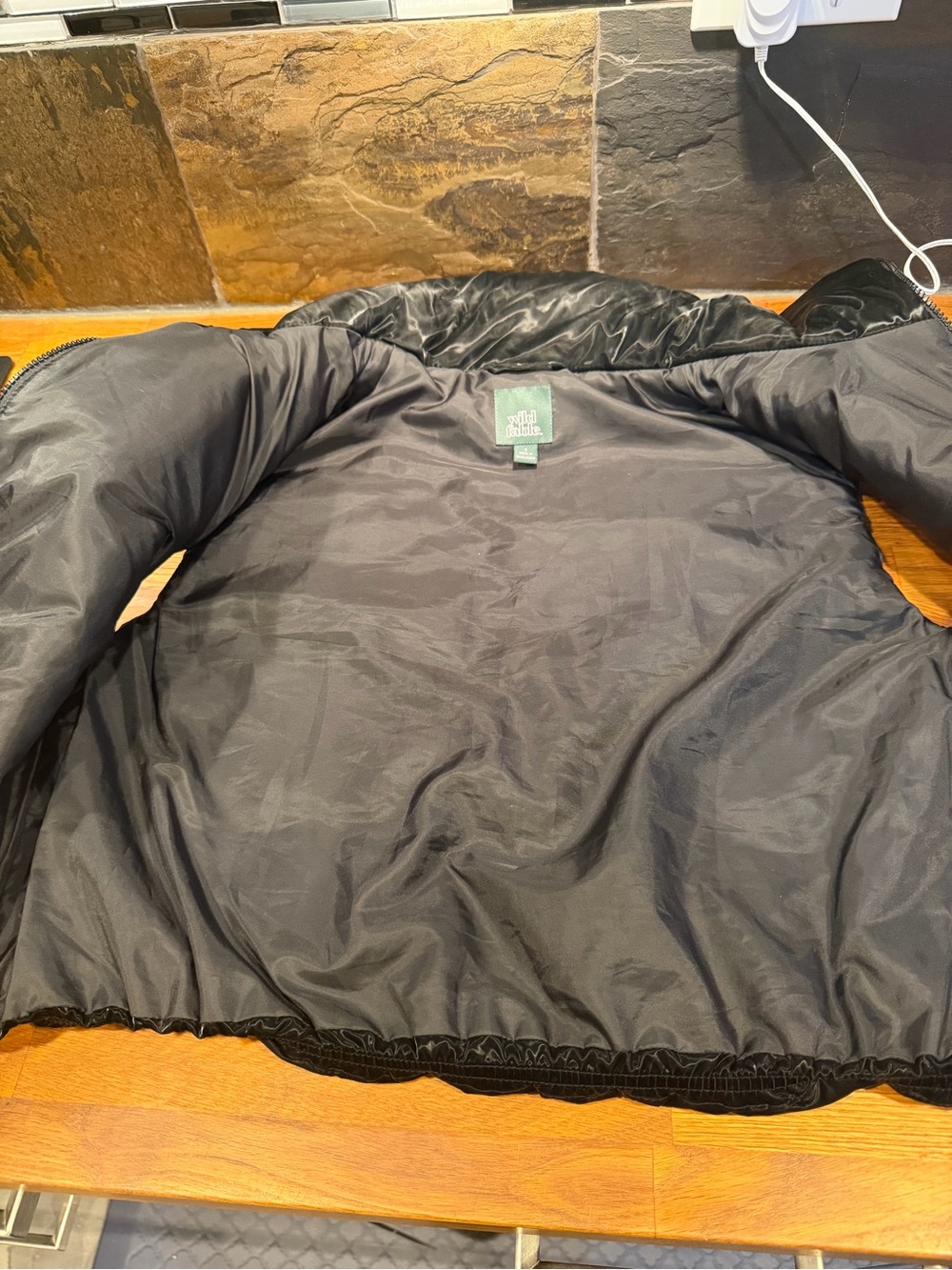 wild fable Shiny Black Puffer Vest - Picture 9 of 10